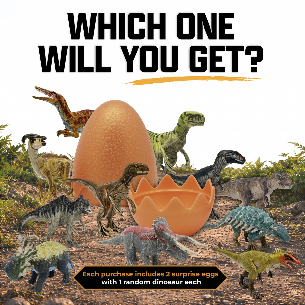 Jurassic World Captivz 2-Pack Surprise Eggs for Kids Ages 3+