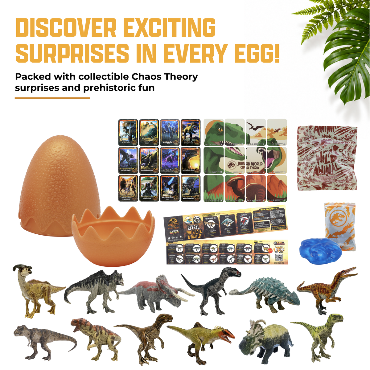 Jurassic World Captivz 2-Pack Surprise Eggs for Kids Ages 3+