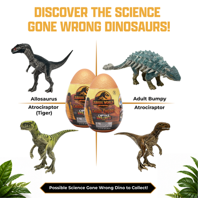 Jurassic World Captivz 2-Pack Surprise Eggs for Kids Ages 3+