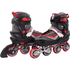 Chicago Boys Adjustable Inline Skates black/red - NSG Products