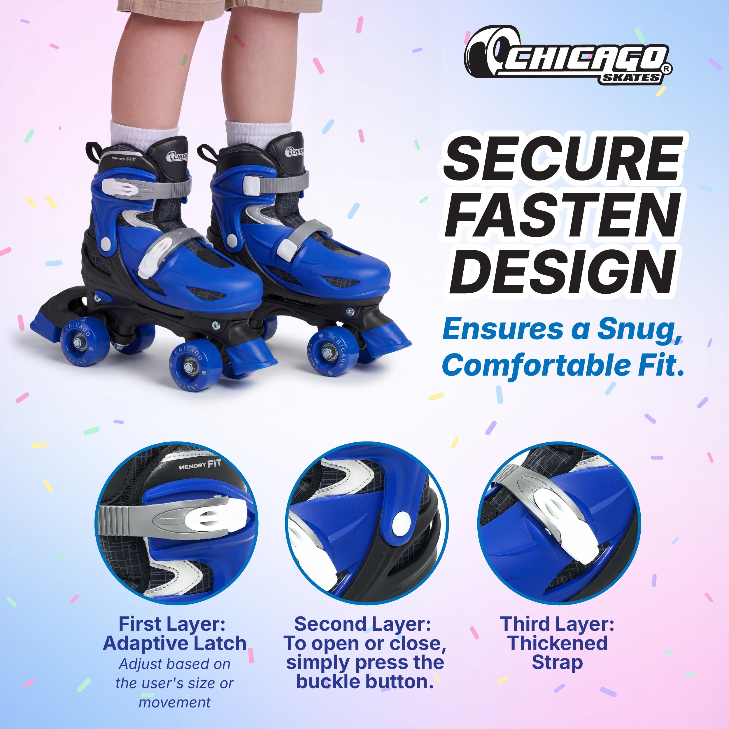 Chicago Skates Quad Roller Skate Set