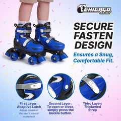Chicago Skates Quad Roller Skate Set