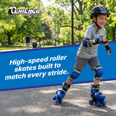 Chicago Skates Quad Roller Skate Set