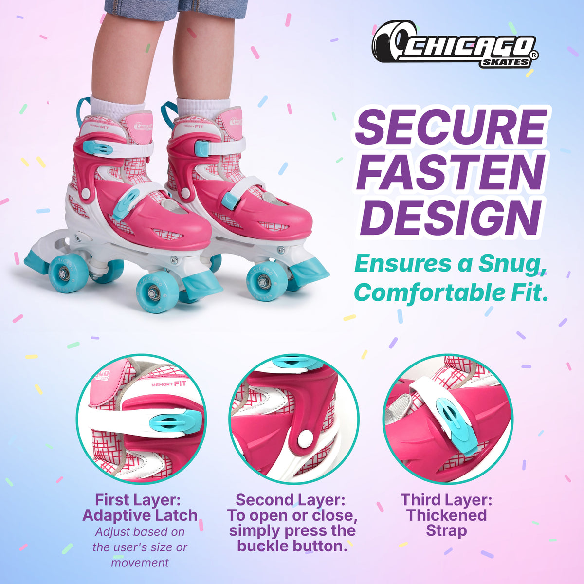 Chicago Skates Quad Roller Skate Set