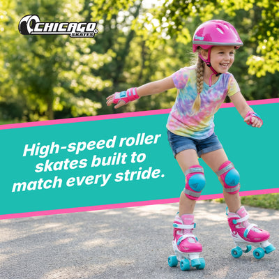 Chicago Skates Quad Roller Skate Set