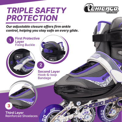 Chicago Boys Adjustable Inline Skates