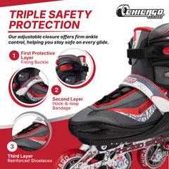Chicago Boys Adjustable Inline Skates