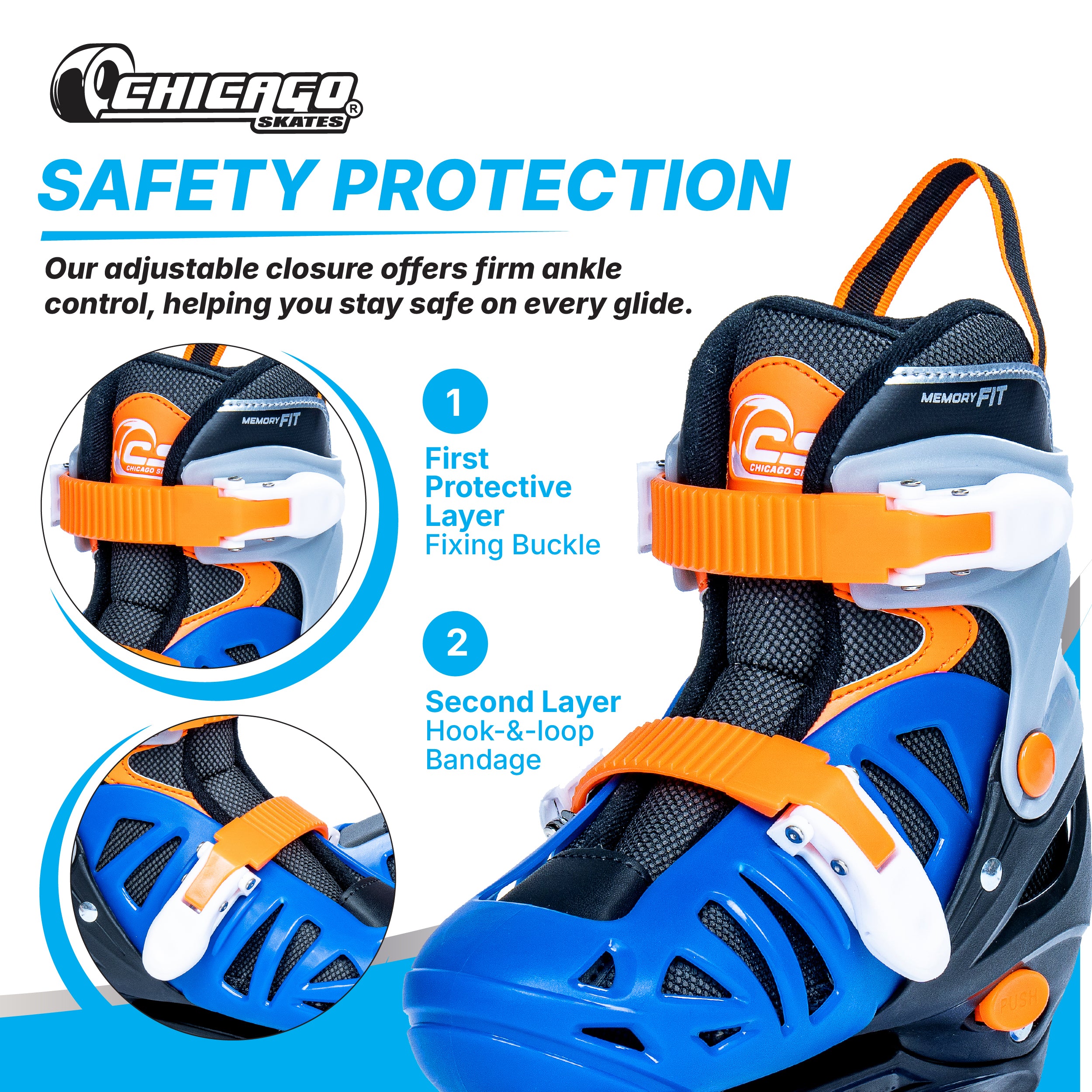 Chicago Skates Adjustable Quad Roller Skate