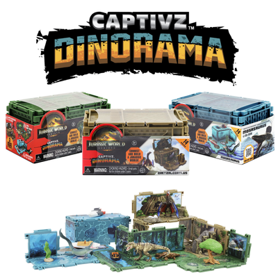Jurassic World Dinorama Dinosaur Toys Playset for Kids Ages3+