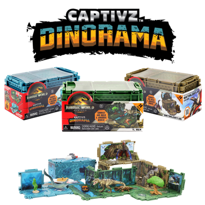 Jurassic World Dinorama Dinosaur Toys Playset for Kids Ages3+