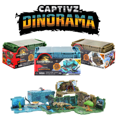 Jurassic World Dinorama Dinosaur Toys Playset for Kids Ages3+