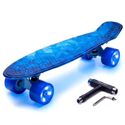 Flybar 22 Inch Kids Skateboard – Mini Cruiser Skateboards for Kids Ages 6-12, Outdoor Toys, Lightweight, Durable, Non-Slip Deck, ABEC-7 Bearings, Holds up to 175 lbs
