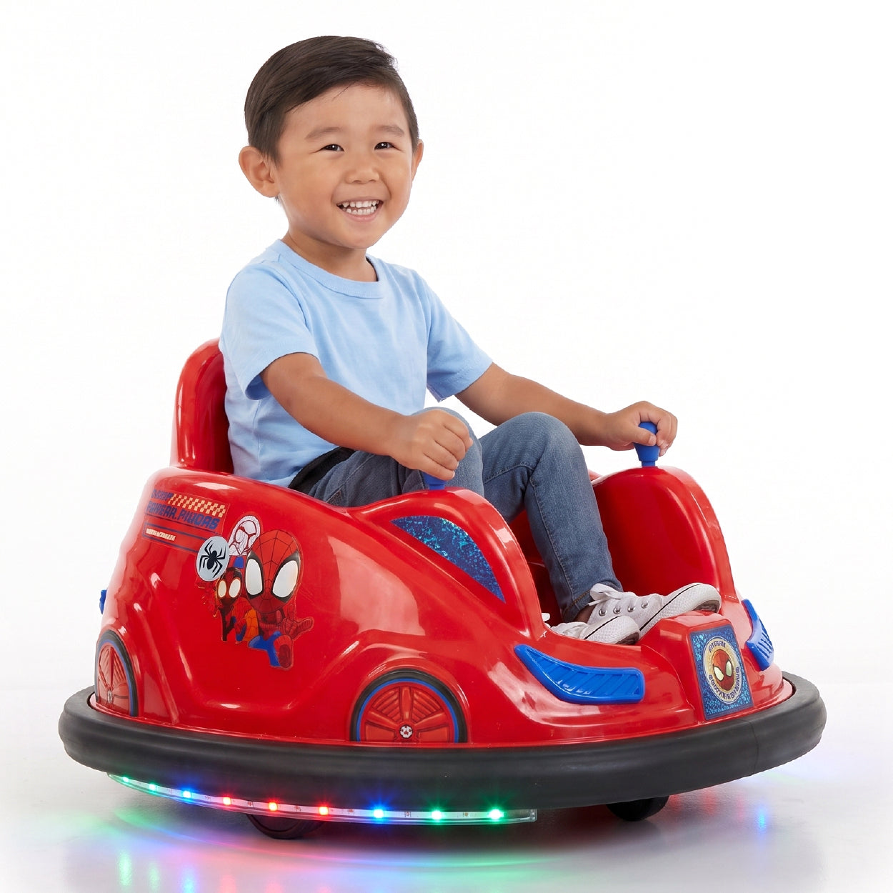Flybar 6V Marvel Spidey Bumper Car Ride On Toy