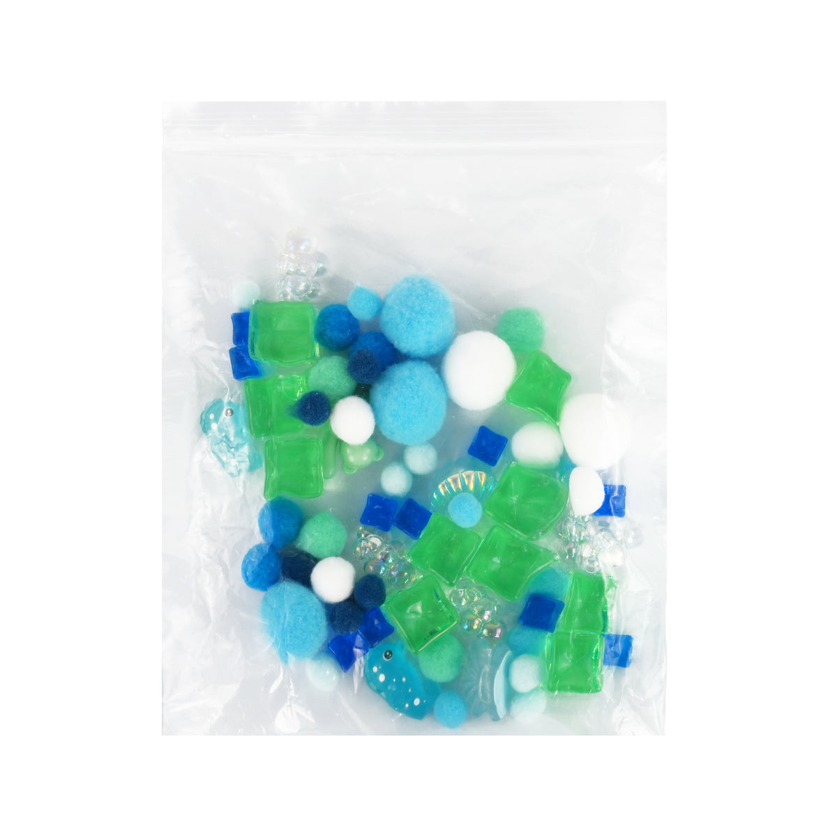 Fillz Large Bear DIY Acrylic Pouring Paint Craft Set Kids Ages 5+, Includes 60 Piece Charms, Clear Head Shows Designs, Adjustable Limbs Support Collecting, Keepsake Styling &amp; Decor, Sea Breeze, Star Dust, and Summer Vibes.