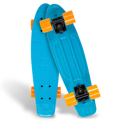 Flybar 22 Inch Kids Skateboard – Mini Cruiser Skateboards for Kids Ages 6-12, Outdoor Toys, Lightweight, Durable, Non-Slip Deck, ABEC-7 Bearings, Holds up to 175 lbs