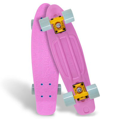 Flybar 22 Inch Kids Skateboard – Mini Cruiser Skateboards for Kids Ages 6-12, Outdoor Toys, Lightweight, Durable, Non-Slip Deck, ABEC-7 Bearings, Holds up to 175 lbs