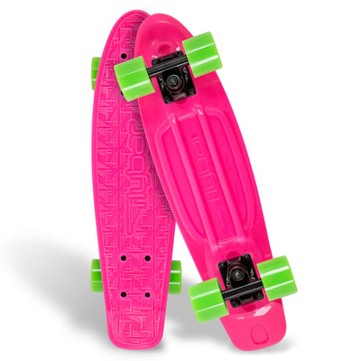 Flybar 22 Inch Kids Skateboard – Mini Cruiser Skateboards for Kids Ages 6-12, Outdoor Toys, Lightweight, Durable, Non-Slip Deck, ABEC-7 Bearings, Holds up to 175 lbs