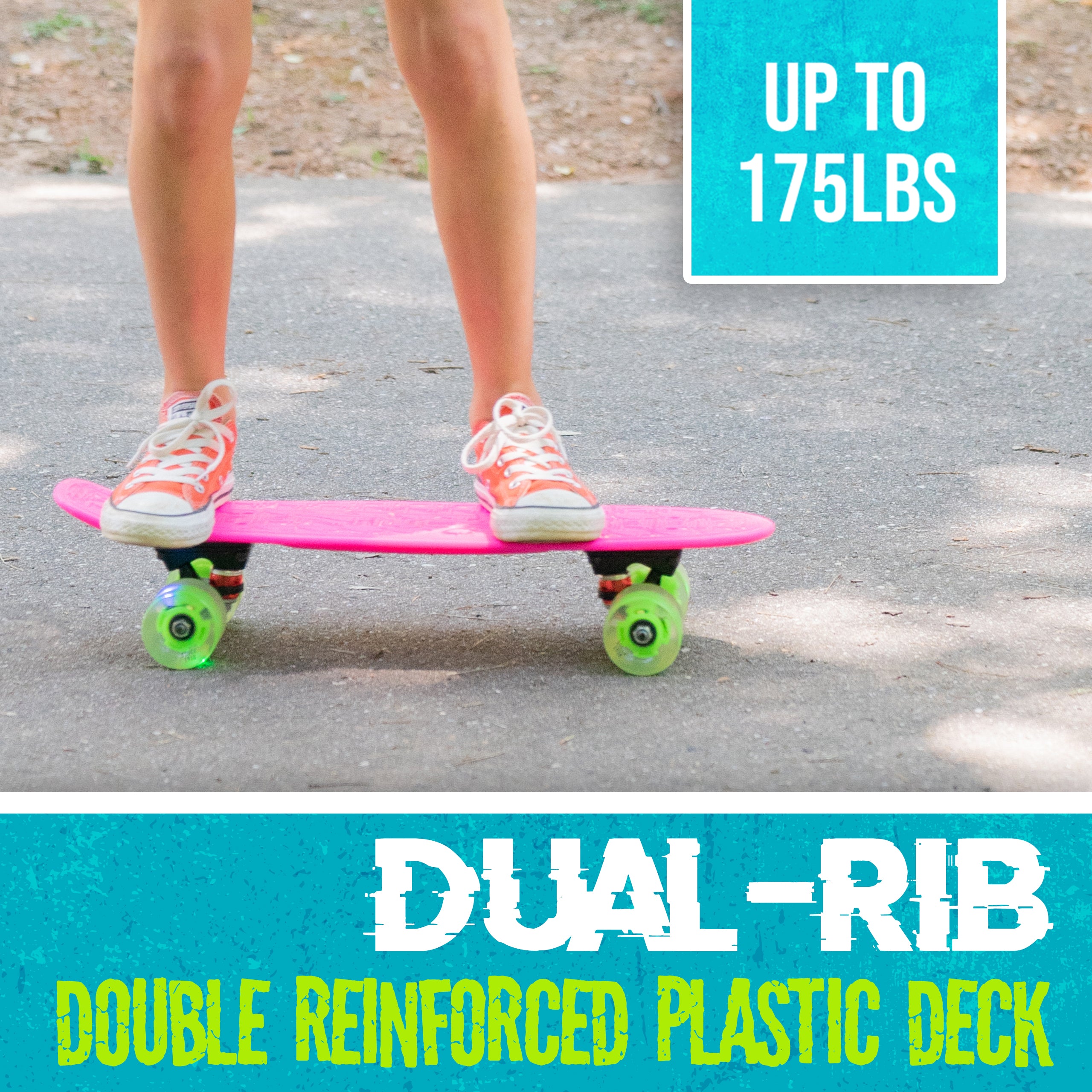 22" Plastic Cruiser Skateboard