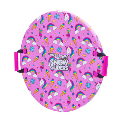 Flybar Kids 26” Foam Disc Snow Sled with Slick Bottom & PE Core Build, Holds Up To 110 Lbs