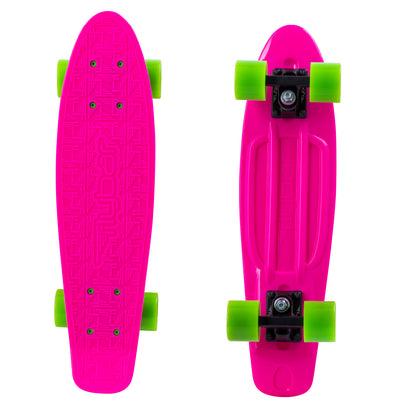 Flybar 22 Inch Kids Skateboard – Mini Cruiser Skateboards for Kids Ages 6-12, Outdoor Toys, Lightweight, Durable, Non-Slip Deck, ABEC-7 Bearings, Holds up to 175 lbs