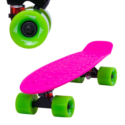 Flybar 22 Inch Kids Skateboard – Mini Cruiser Skateboards for Kids Ages 6-12, Outdoor Toys, Lightweight, Durable, Non-Slip Deck, ABEC-7 Bearings, Holds up to 175 lbs