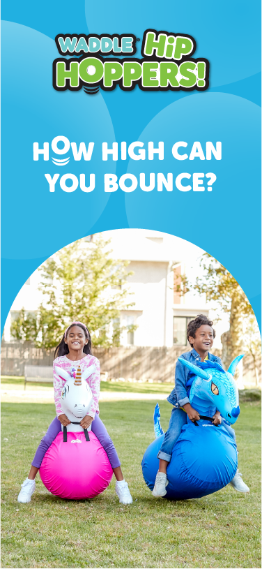 Waddle Large Hip Hopper Inflatable Bouncer, Ages 5+ – Flybar