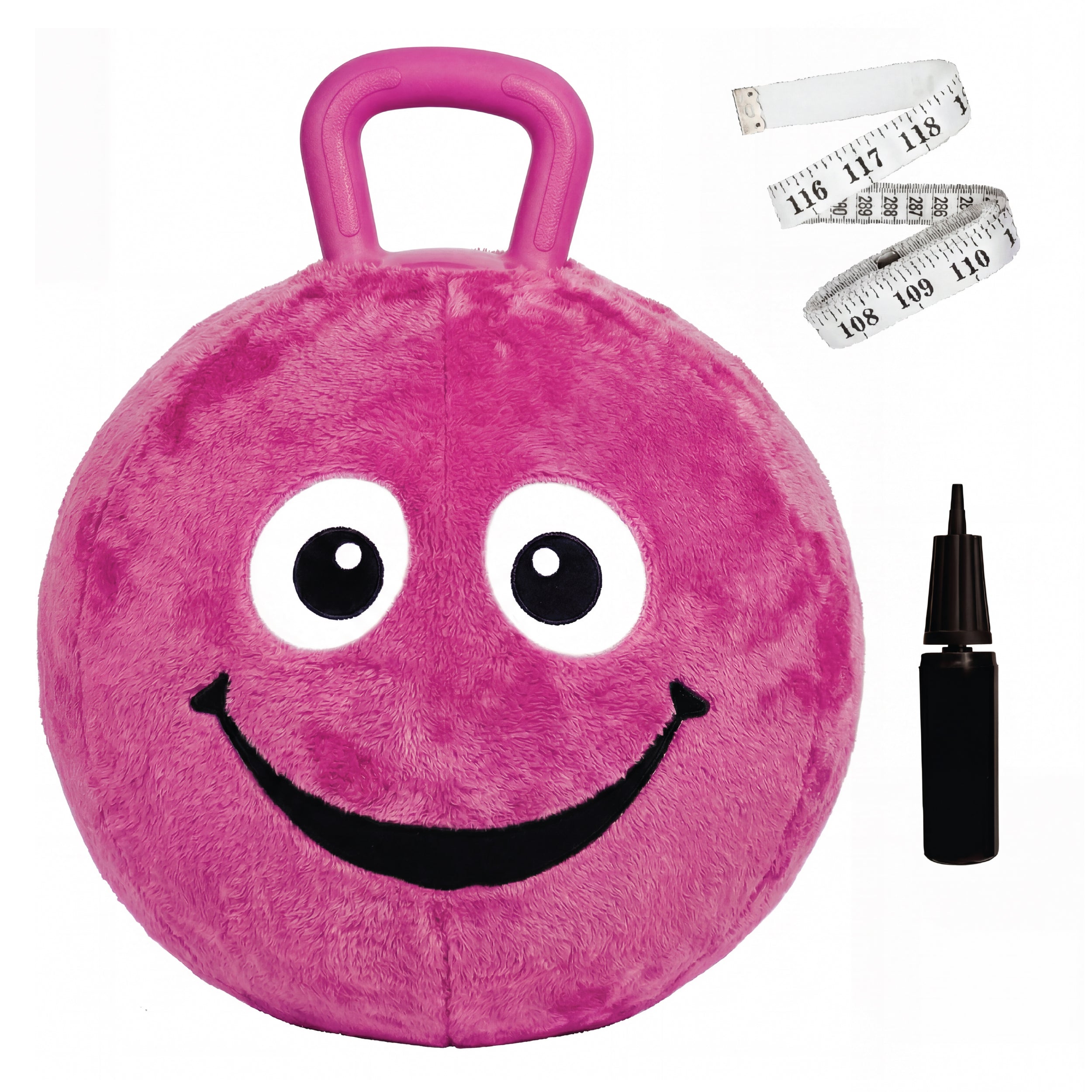 Flybar Hopper Ball for Kids, Plush  Inflatable Hippity Hop Bounce Ball w/ Handle, Ages 6+