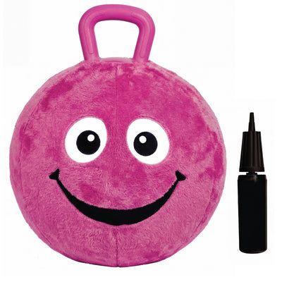 Flybar Hopper Ball for Kids, Plush  Inflatable Hippity Hop Bounce Ball w/ Handle, Ages 6+