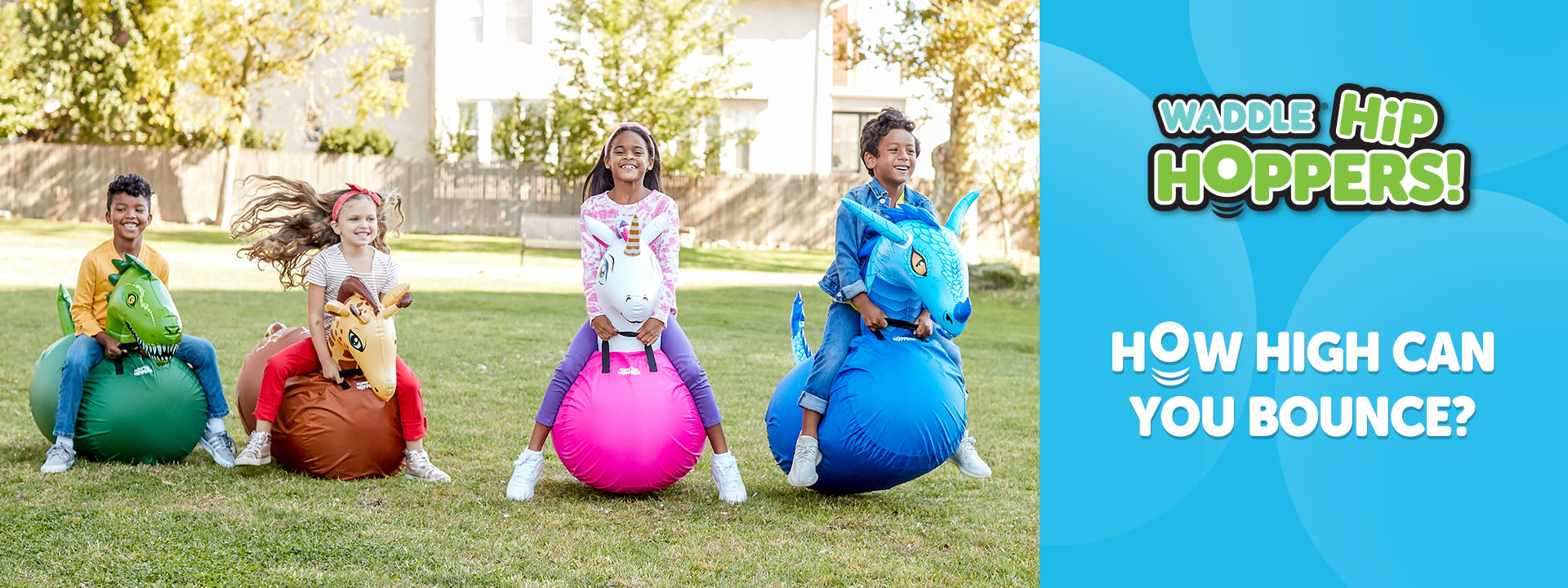 Waddle Large Hip Hopper Inflatable Bouncer, Ages 5+ – Flybar