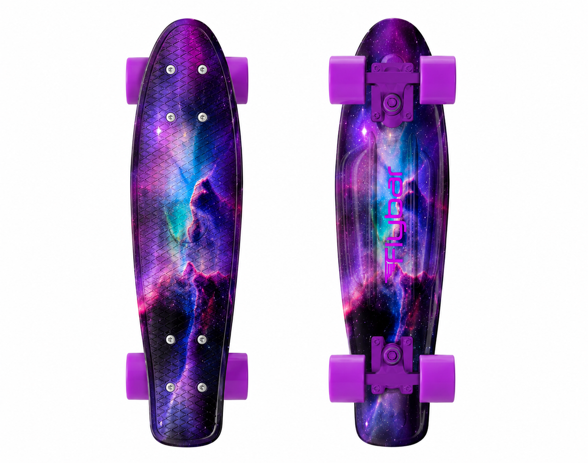 Flybar 22 Inch Kids Skateboard – Mini Cruiser Skateboards for Kids Ages 6-12, Outdoor Toys, Lightweight, Durable, Non-Slip Deck, ABEC-7 Bearings, Holds up to 175 lbs