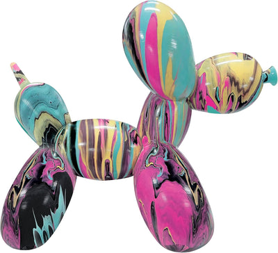 Pour Palz DIY Paint Pouring Kit - 1 XL Bear Figurine - Create Unique Marbled Art