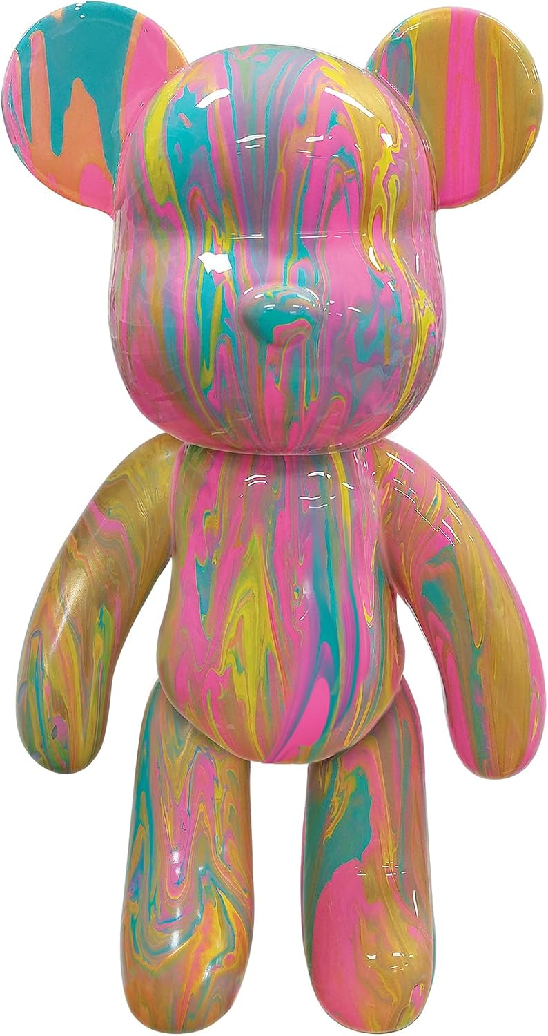 Pour Palz DIY Paint Pouring Kit - 1 XL Bear Figurine - Create Unique Marbled Art