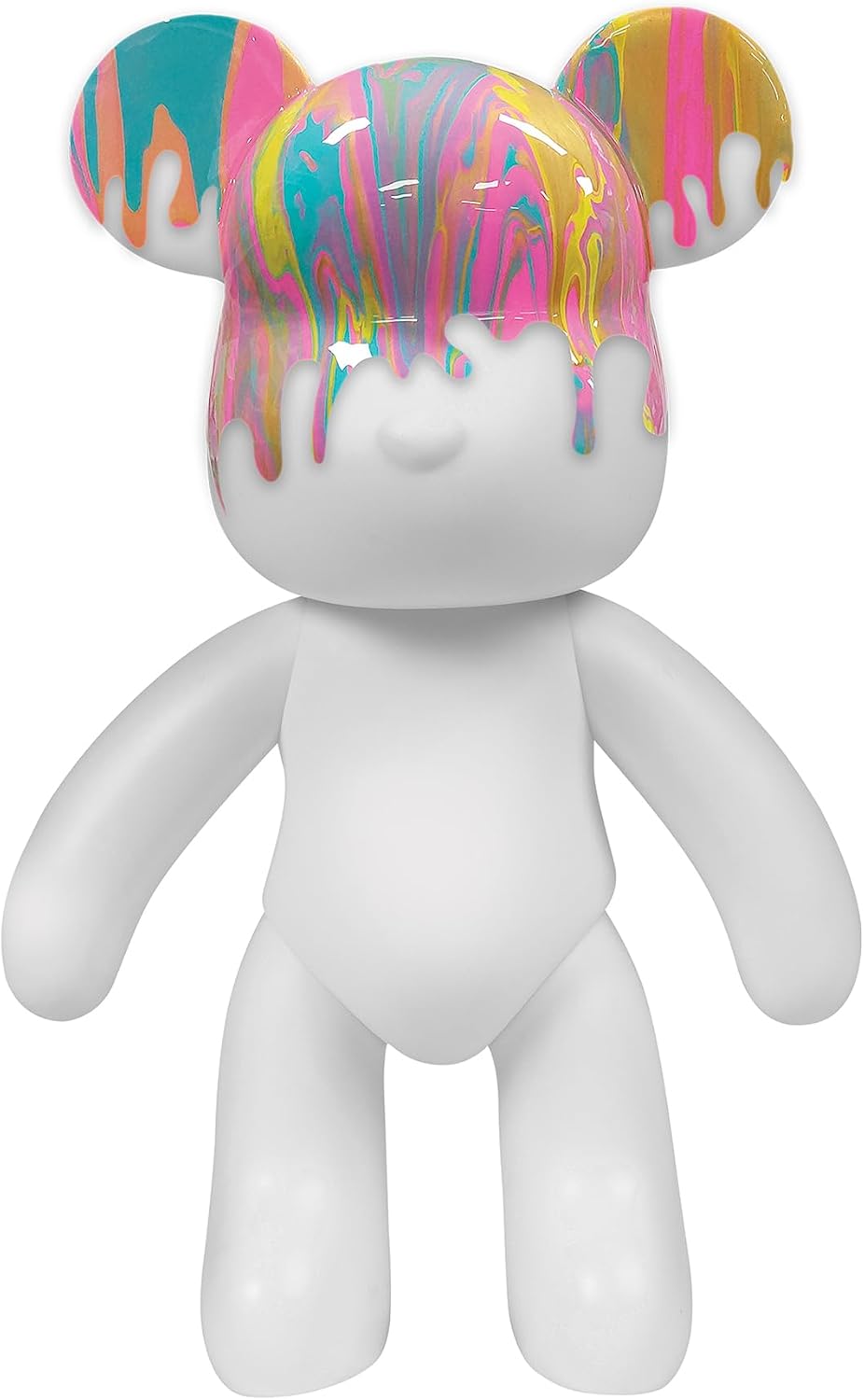 Pour Palz DIY Paint Pouring Kit - 1 XL Bear Figurine - Create Unique Marbled Art