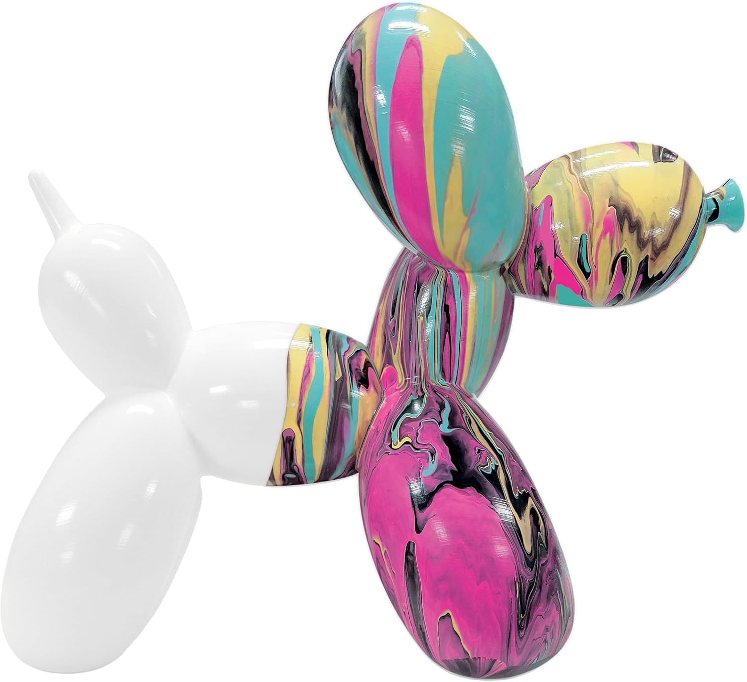 Pour Palz DIY Paint Pouring Kit - 1 XL Bear Figurine - Create Unique Marbled Art