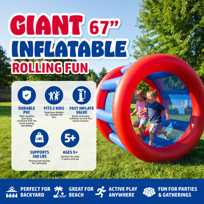 Playland Inflatble Land Roller Wheel