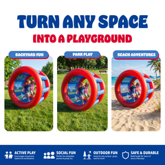 Playland Inflatble Land Roller Wheel
