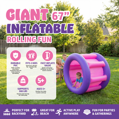 Playland Inflatble Land Roller Wheel