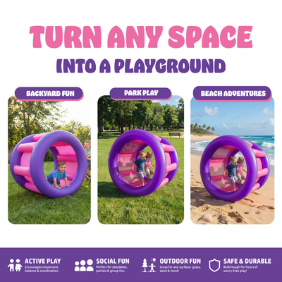 Playland Inflatble Land Roller Wheel