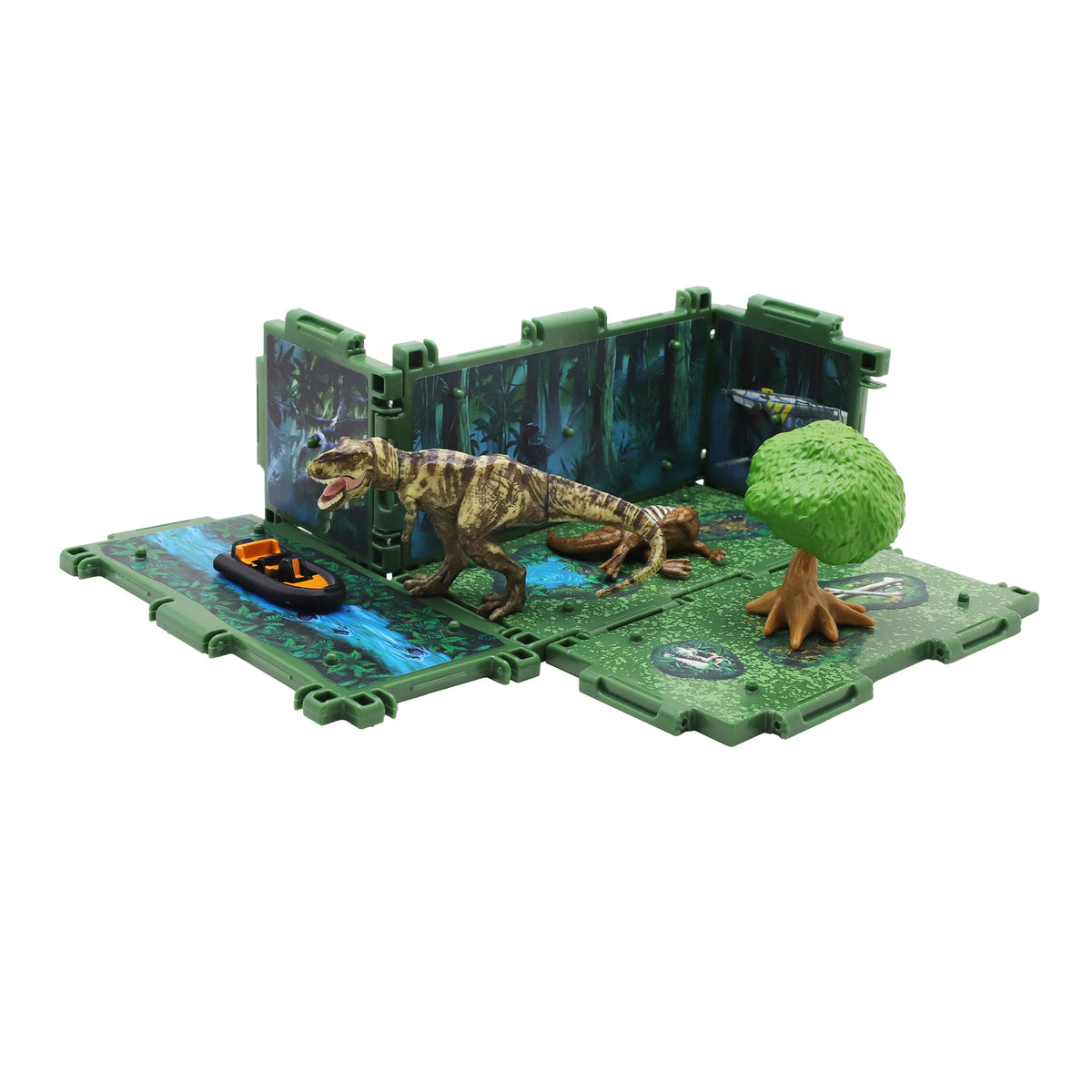 Jurassic World Dinorama Dinosaur Toys Playset for Kids Ages3+