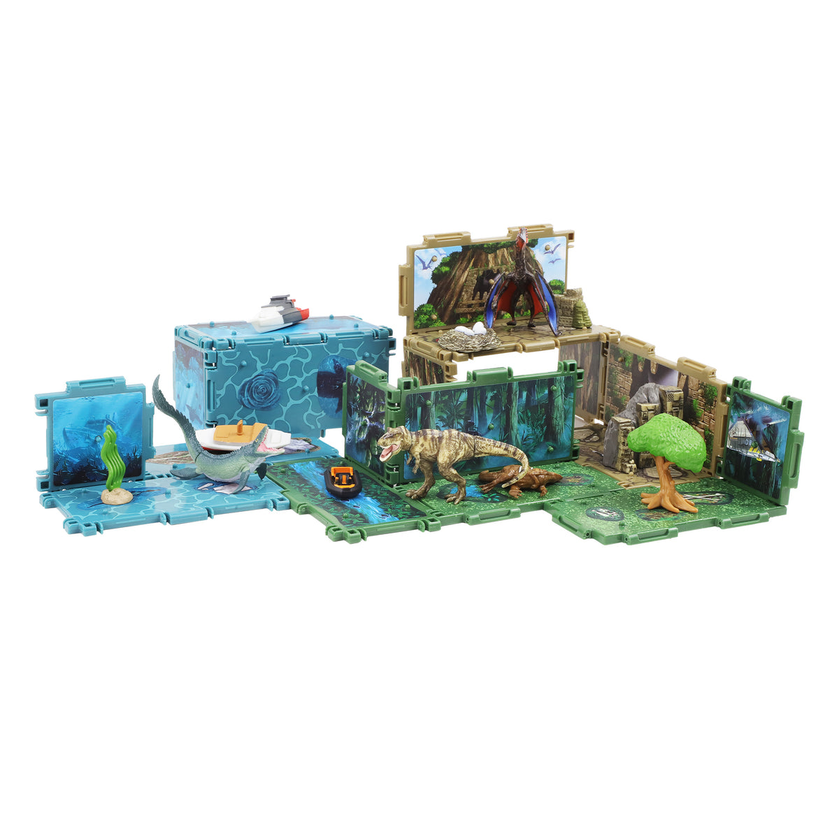 Jurassic World Dinorama Dinosaur Toys Playset for Kids Ages3+