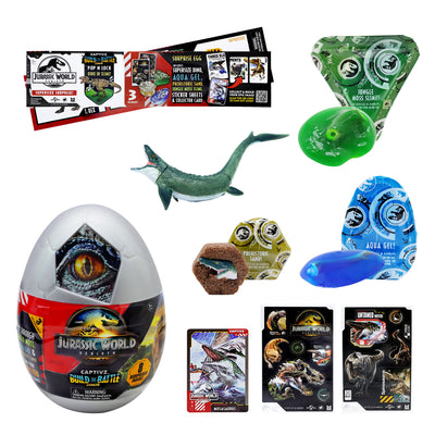 Jurassic World Captivz Surprise Egg Playset for Kids Ages 3+