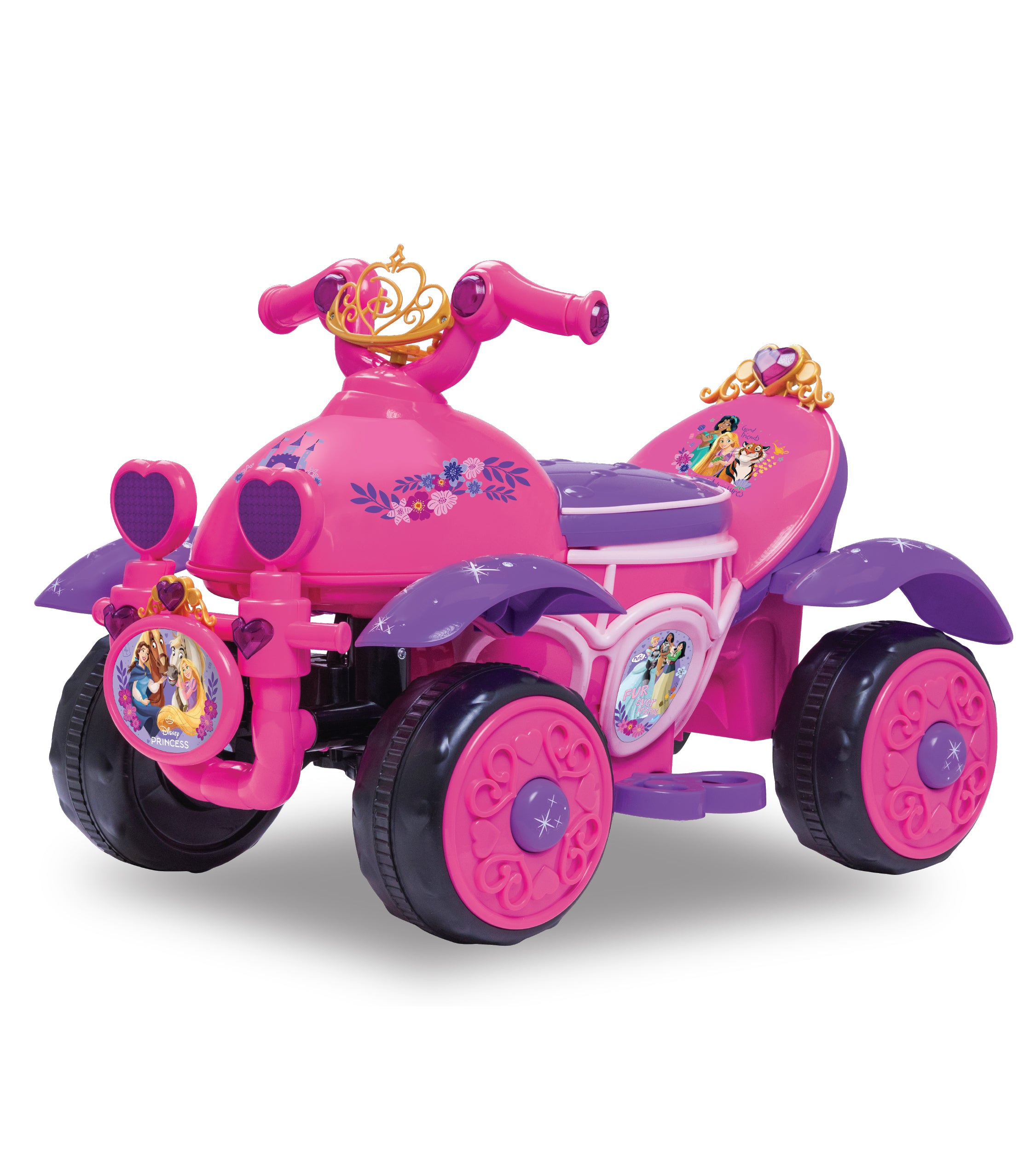 Kid Trax Toddler Disney Princess Electric Quad Ride On Toy