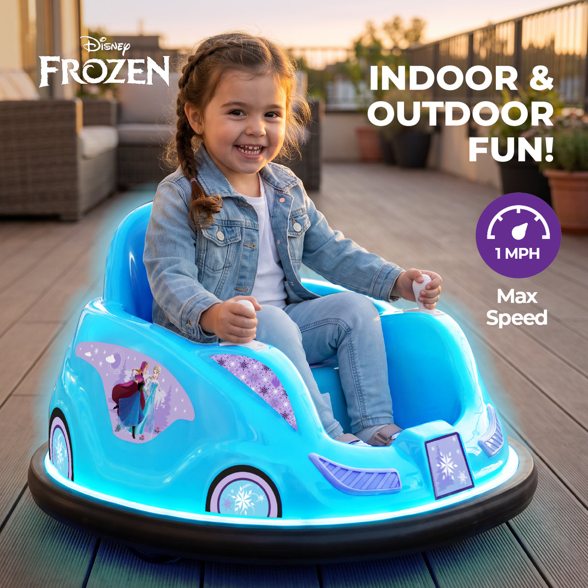 Kid Trax Disney 6V V2 Glow Bumper Car