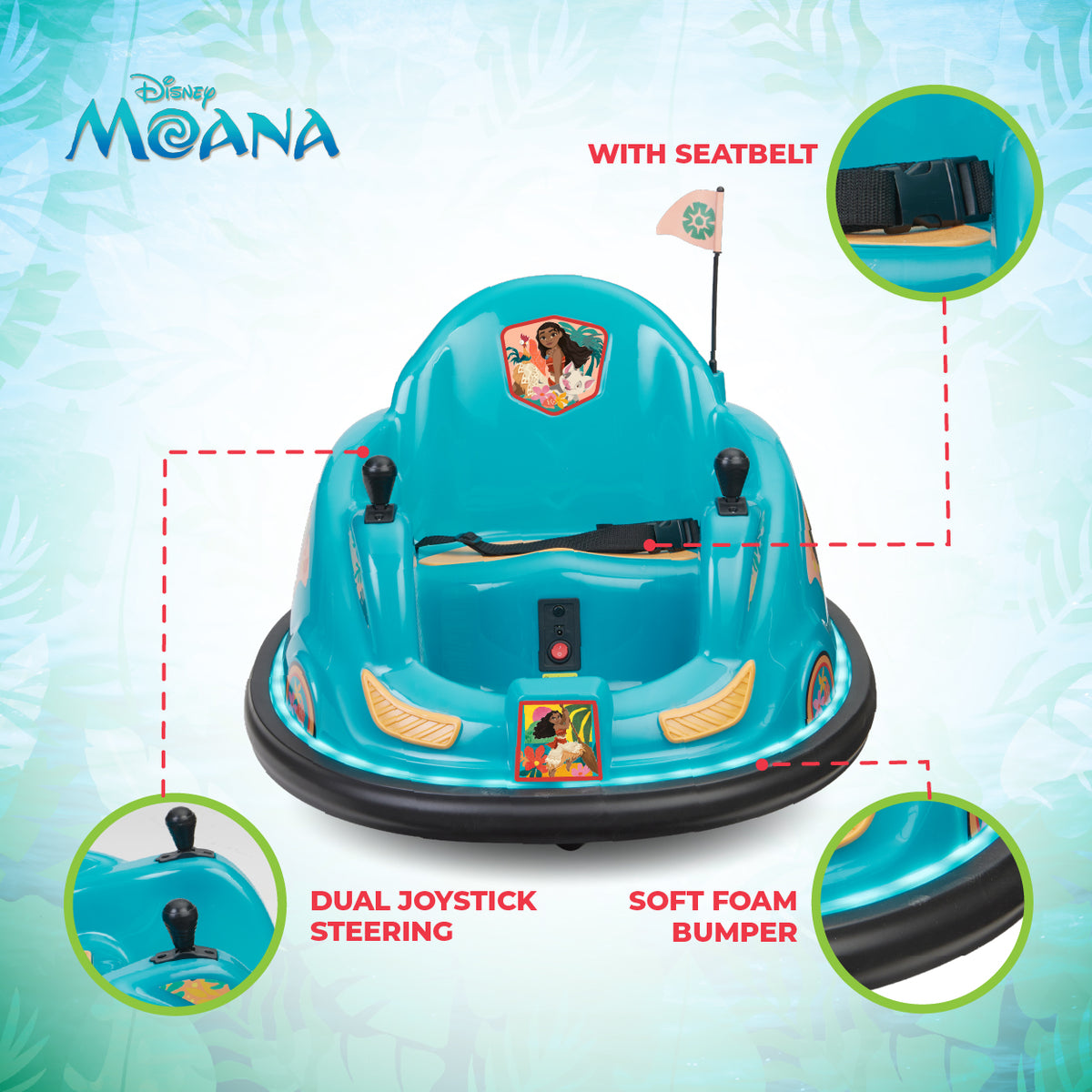 Kid Trax Disney 6V V2 Glow Bumper Car