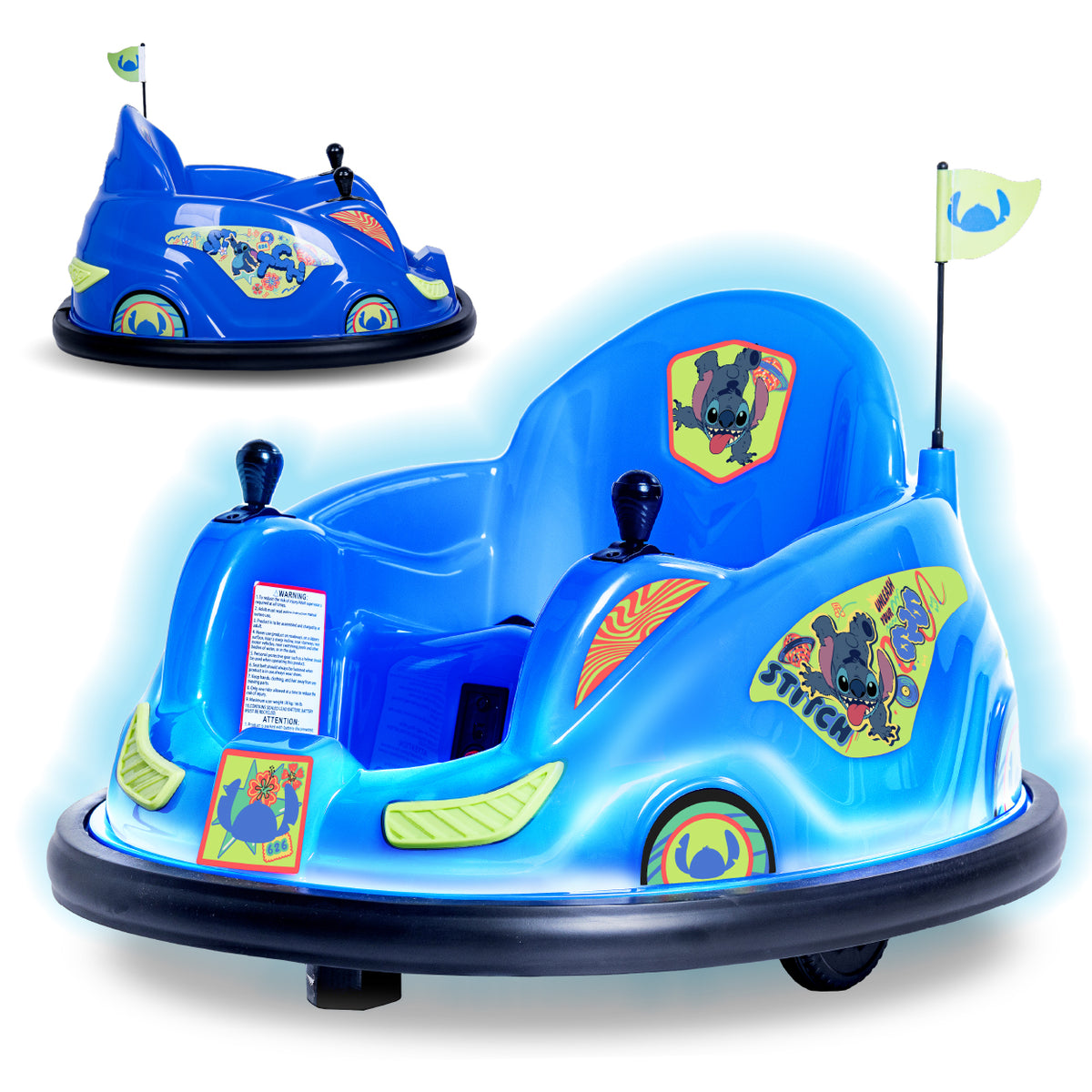 Kid Trax Disney 6V V2 Glow Bumper Car