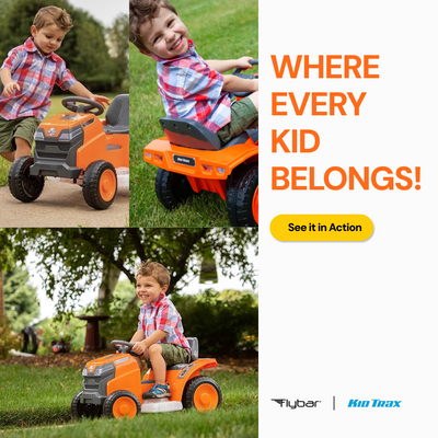 Kid Trax 6V Mow & Go Lawn Mower Orange - Test