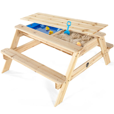 Plum® Surfside Wooden Sand and Water Picnic Table - Natural