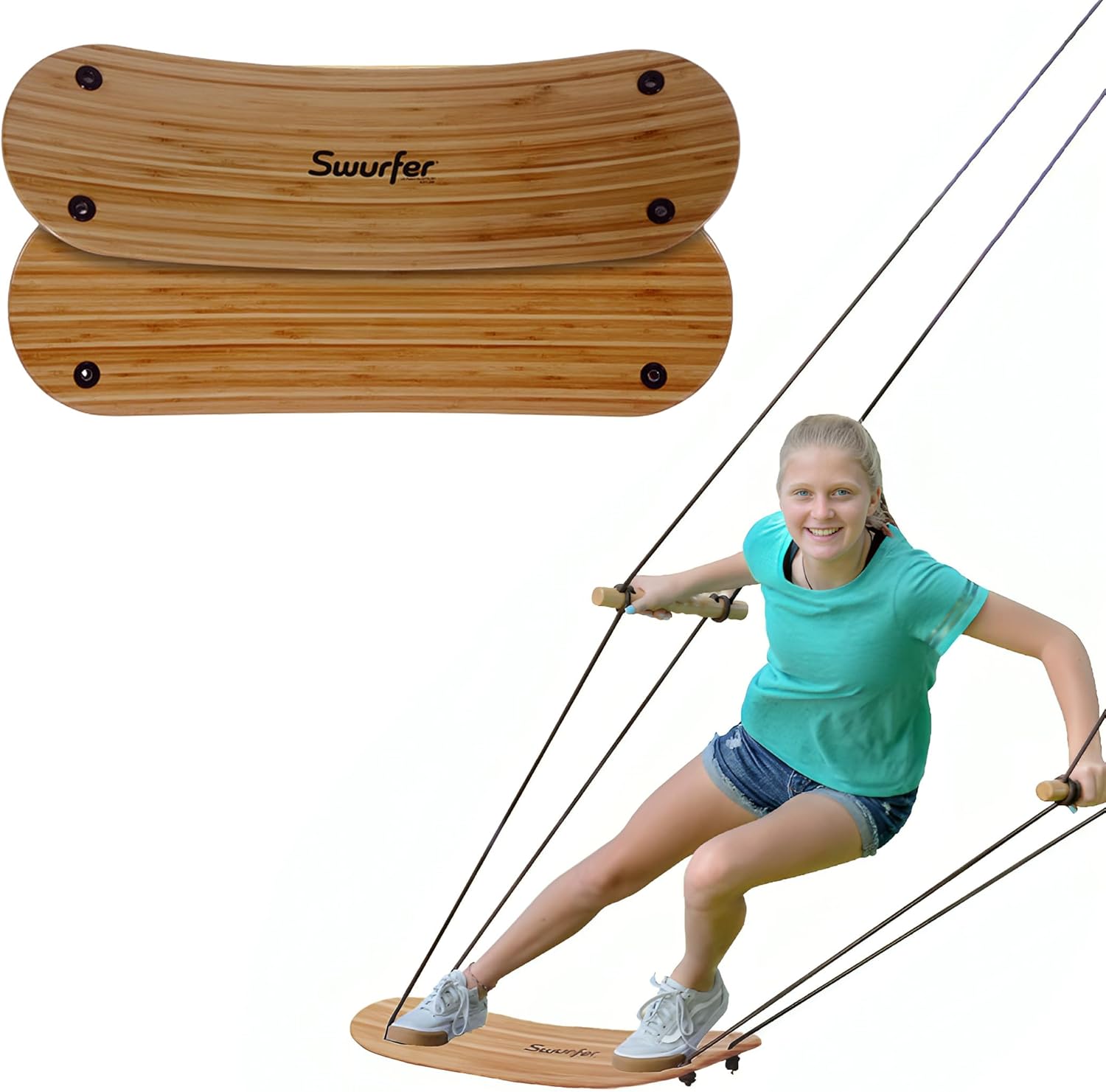 TreeSkate Stand Up Skateboard Tree Swing, Ages 6+