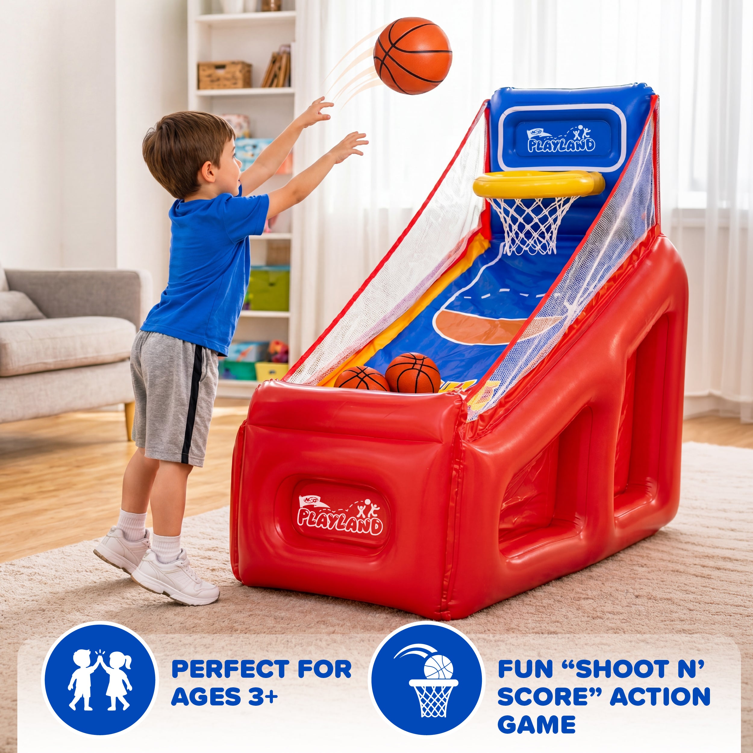 NSG Playland Shoot n Score Inflatable Basketball Game