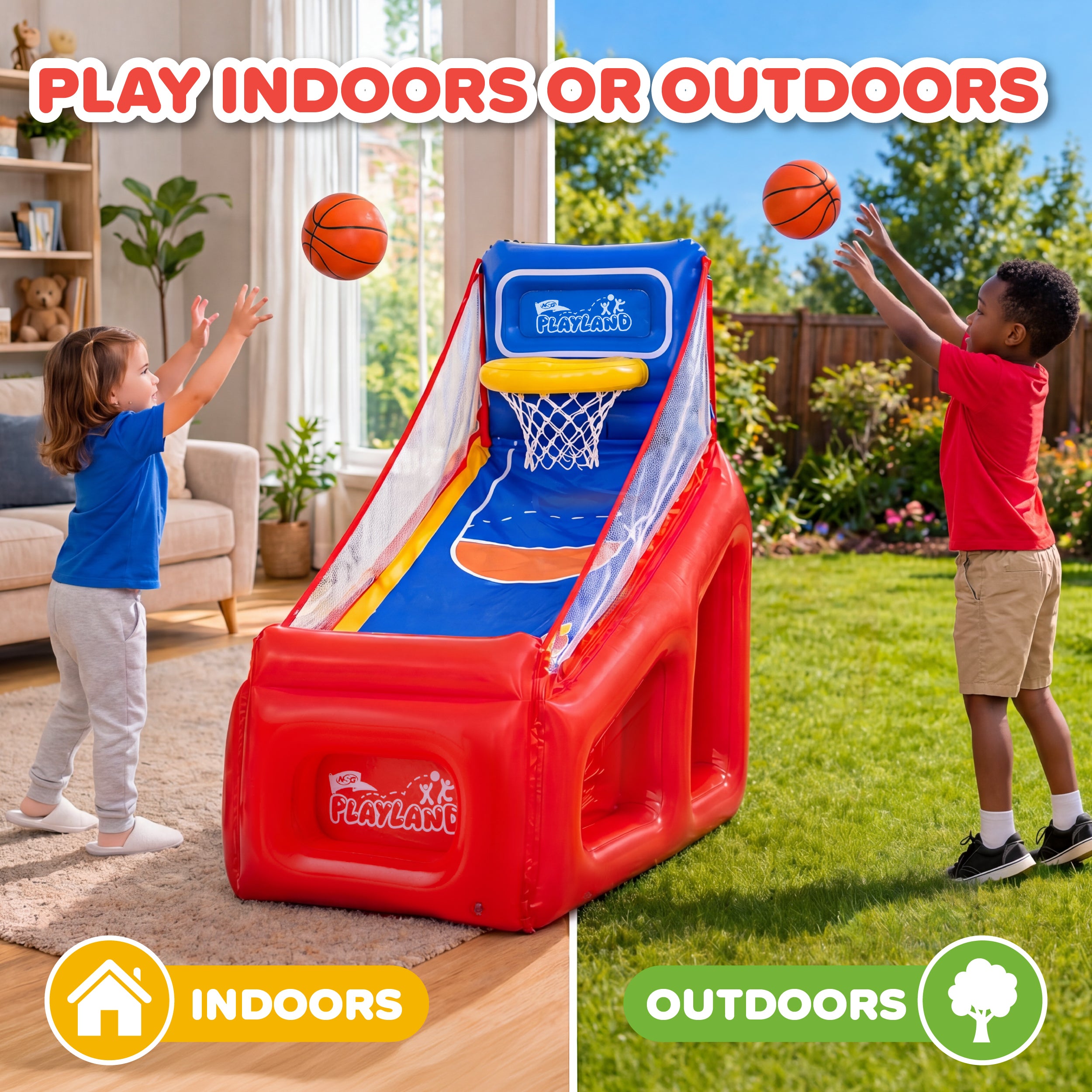 NSG Playland Shoot n Score Inflatable Basketball Game